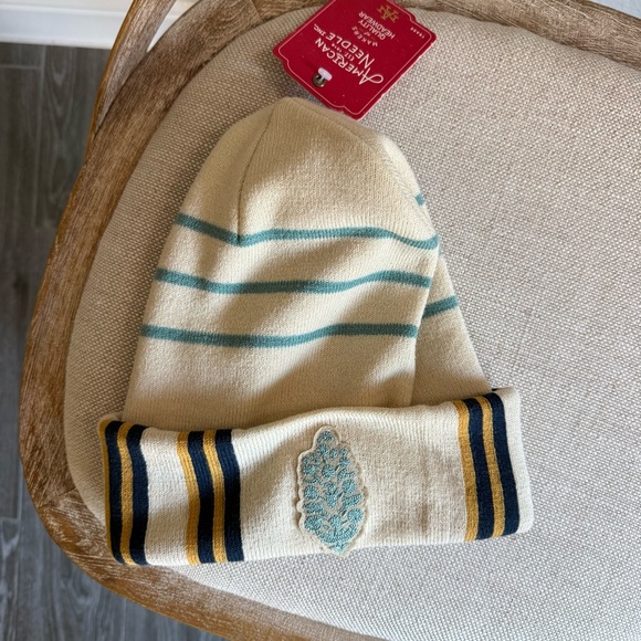 Free People Accessories - Free people American needle logo stripe beanie